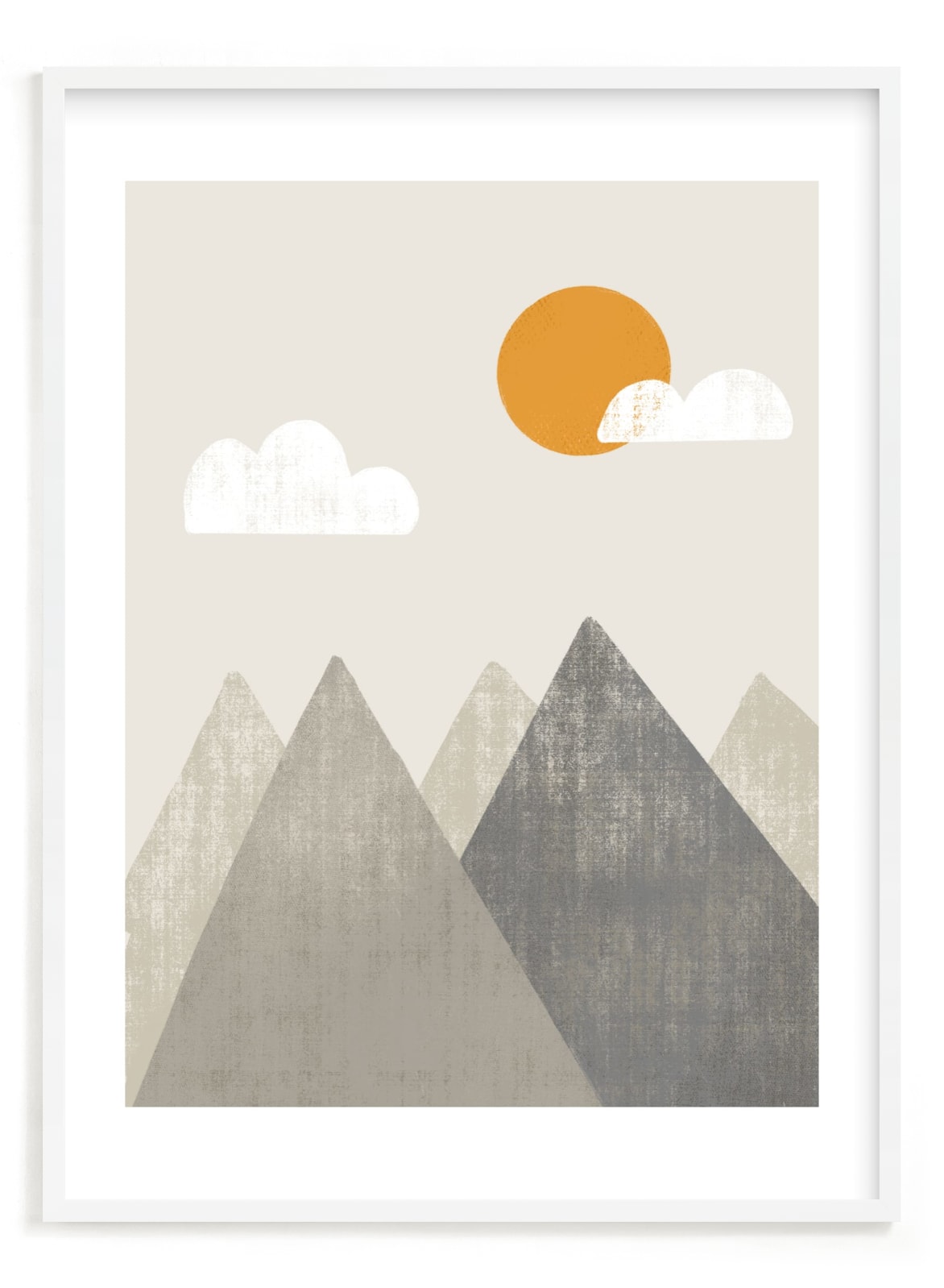 "The Mountains are Calling in the Morning" - Limited Edition Art Print by Meghan Hageman in beautiful frame options and a variety of sizes.