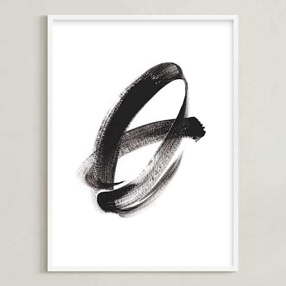"Trail Blazer" - Art Print in Black by Misty Hughes - Framed