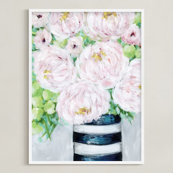 "Forver Mine" - Art Print in Pretty In Pink by Sen Chloe - Framed