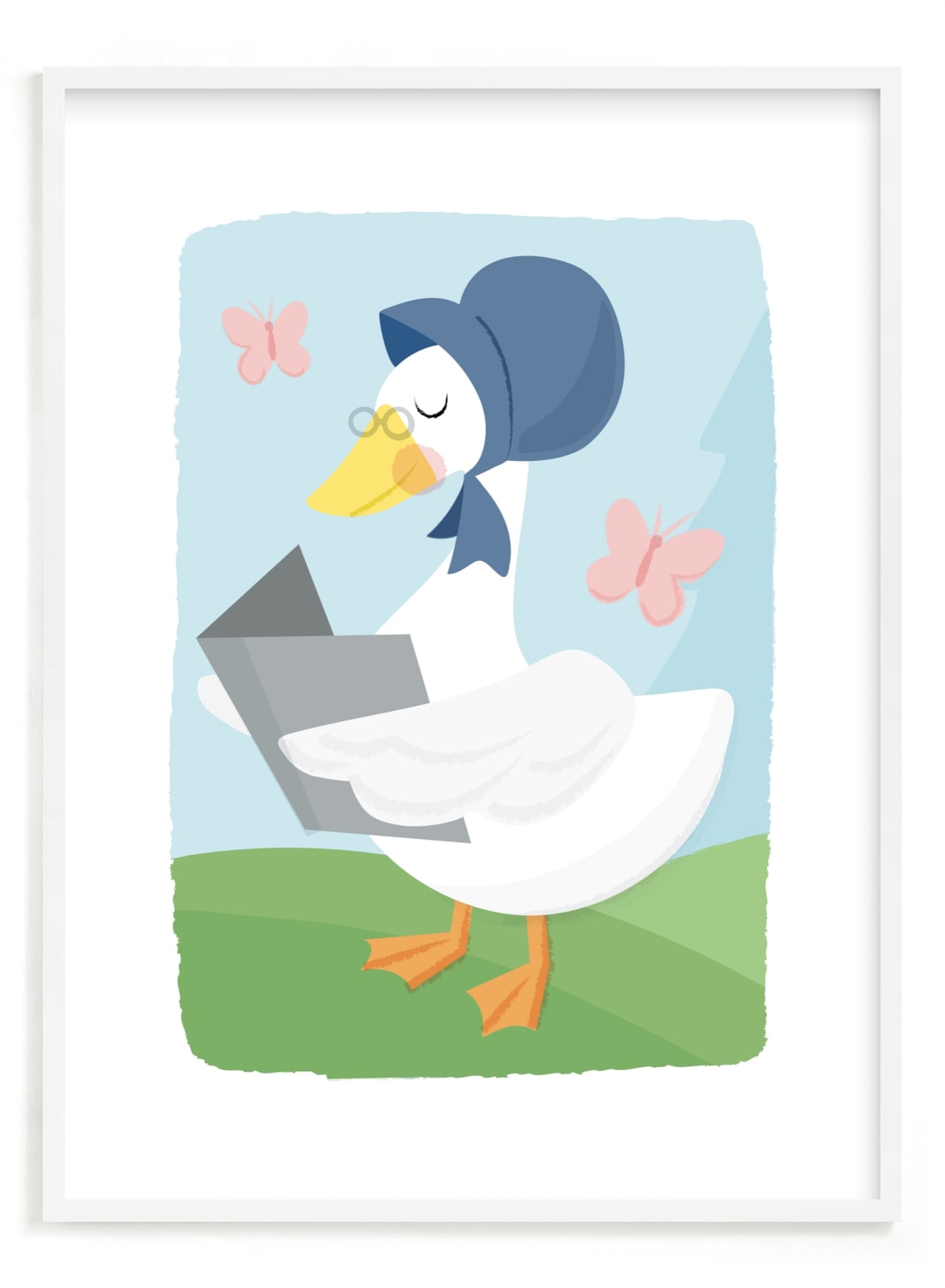 "Mother Goose" - Art Print by Jessie Steury in beautiful frame options and a variety of sizes.