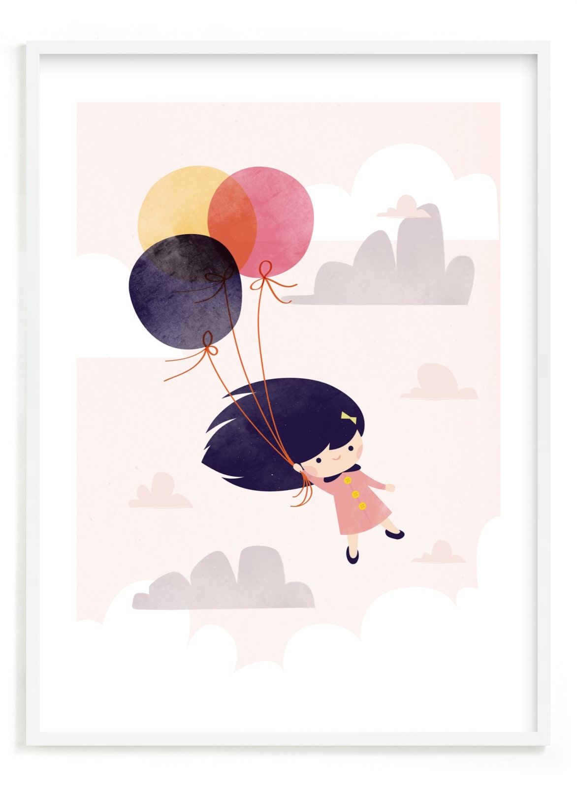 "Floating On Air" - Art Print by Lori Wemple in beautiful frame options and a variety of sizes.