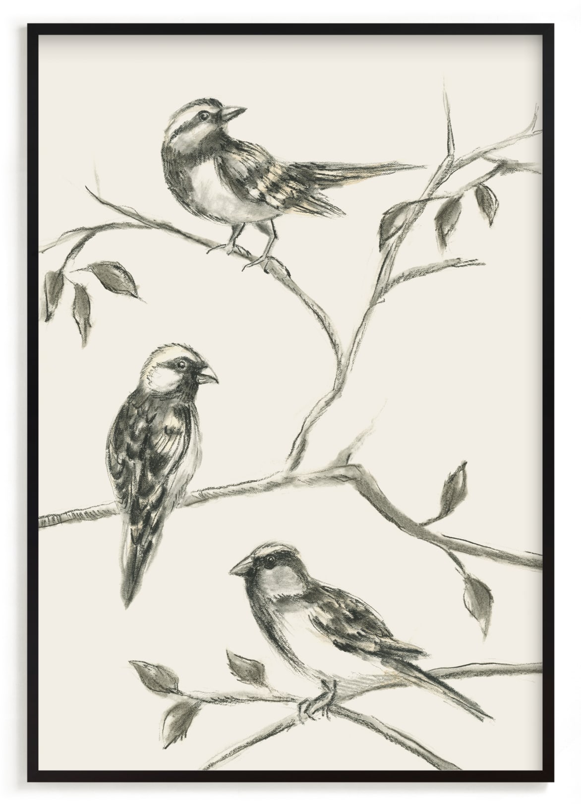 "Birds I" - Limited Edition Art Print by Teju Reval in beautiful frame options and a variety of sizes.