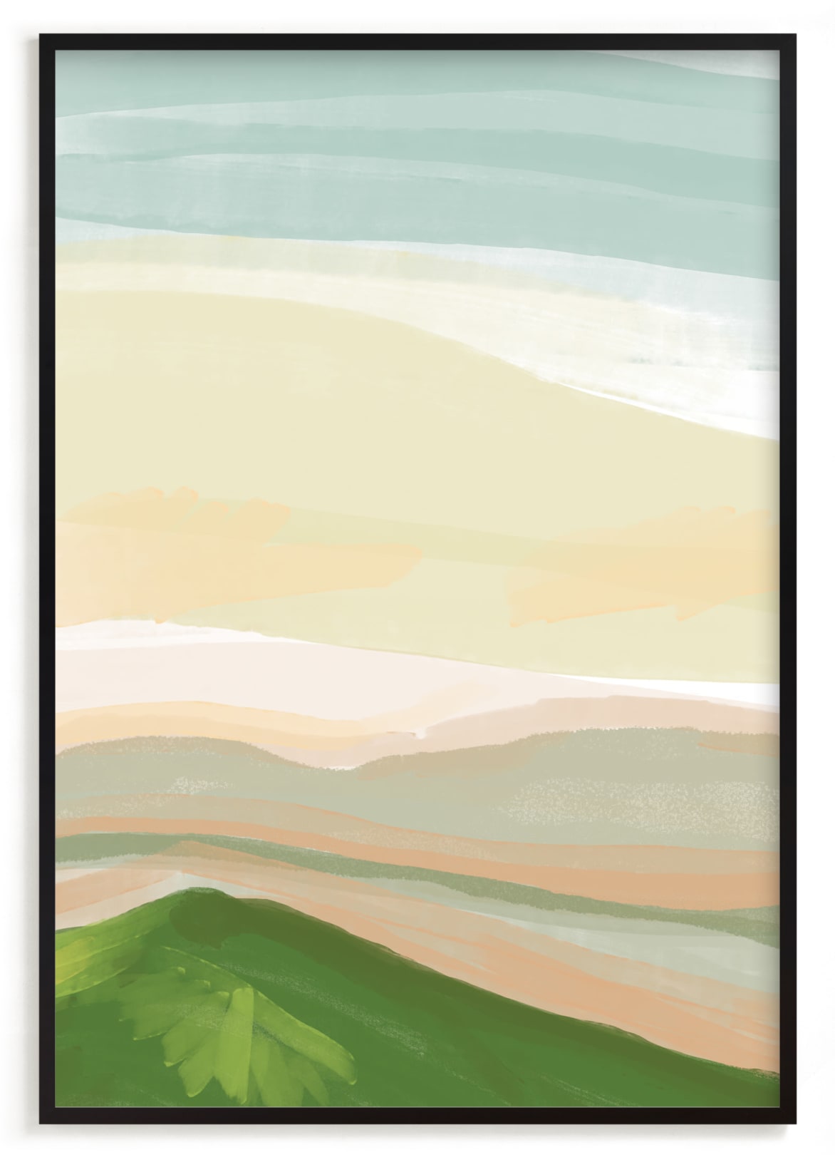 "Hills from Home" - Limited Edition Art Print by Inkblot Design in beautiful frame options and a variety of sizes.