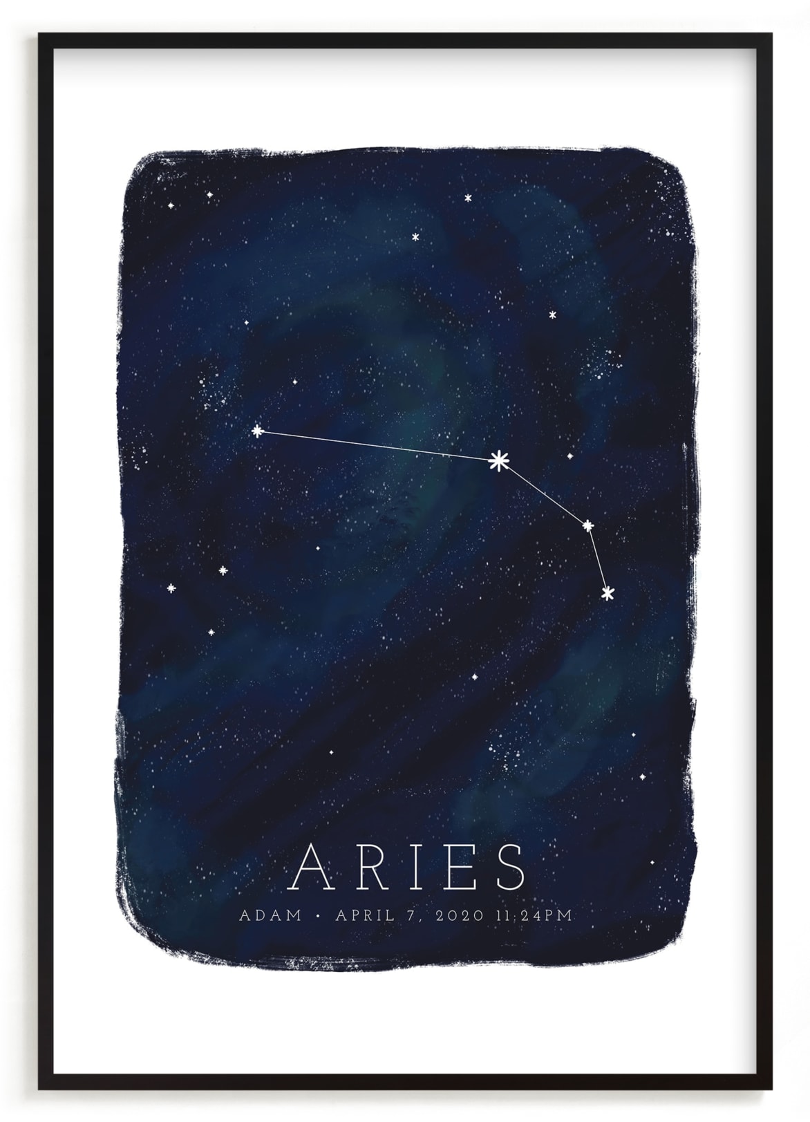 "Zodiac Constellation Aries" - Custom Open Edition Children's Art Print by Ashley Presutti Beasley in beautiful frame options and a variety of sizes.
