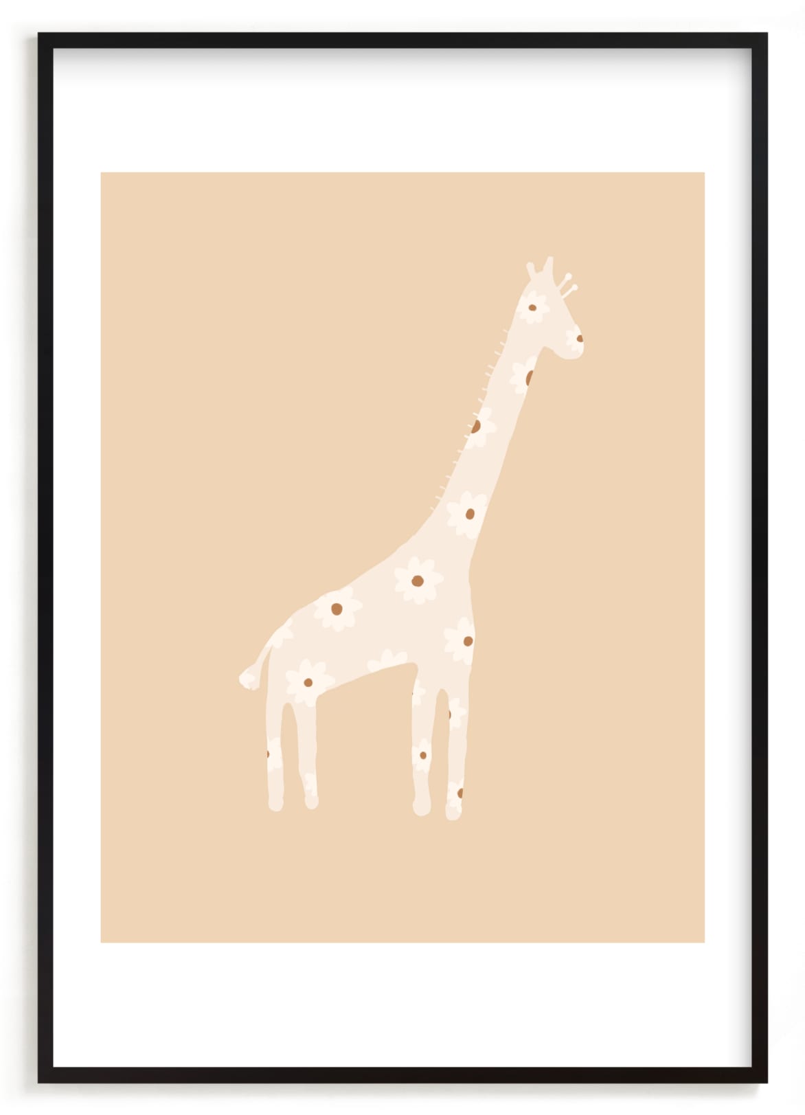 "Sweet giraffe." by Dawn Smith in beautiful frame options and a variety of sizes.