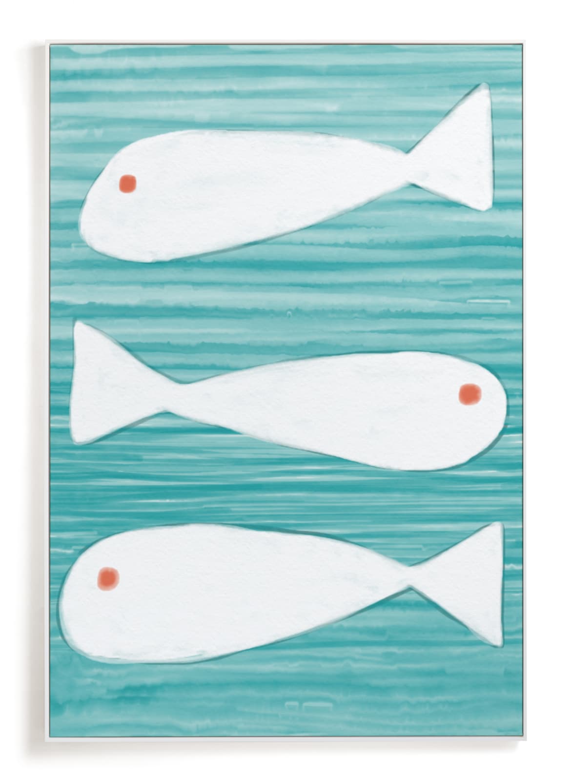 "3 fish" - Art Print by Leanne Friedberg in beautiful frame options and a variety of sizes.