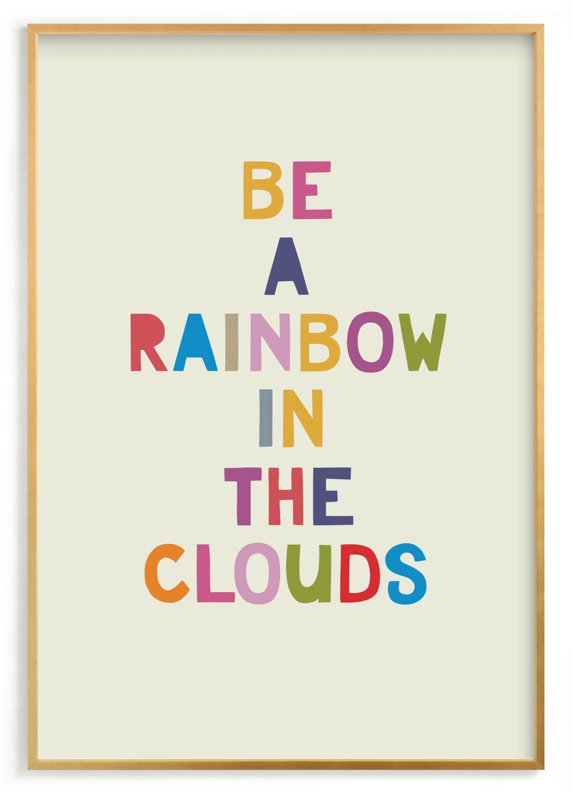 "Rainbow in a Cloud" - Grownup Open Edition Non-custom Art Print by Johanna McShan in beautiful frame options and a variety of sizes.