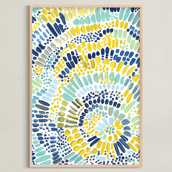 "Sun Drops 2" - Art Print in Multicolored by Holly Royval - Framed