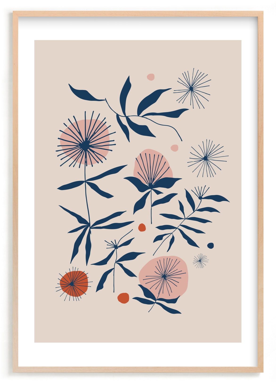 "Vintage Floral Set I" - Limited Edition Art Print by Kate Capone in beautiful frame options and a variety of sizes.