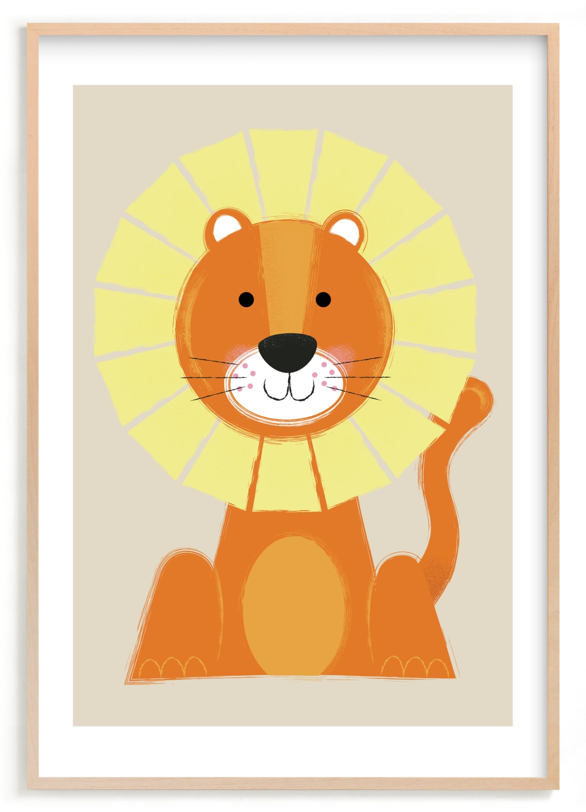 "Mr. Lion" - Limited Edition Art Print by Ashlee Townsend in beautiful frame options and a variety of sizes.