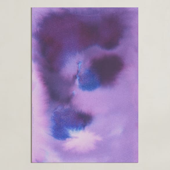 "Purple Abstract" - Art Print in Purple by Agata Jasinska - Unframed