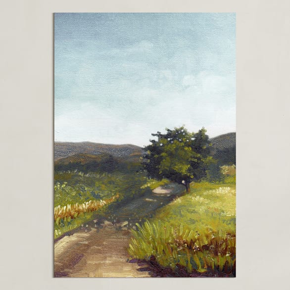 "Center Aisle" - Art Print in Evergreen by G.I. Pongase - Unframed