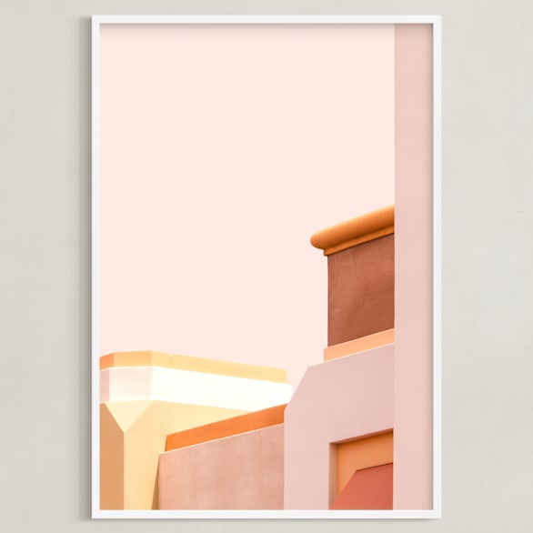 "Urban Desert Series 1" - Art Print in Soft Earth Tones by Lisa Sundin - Framed