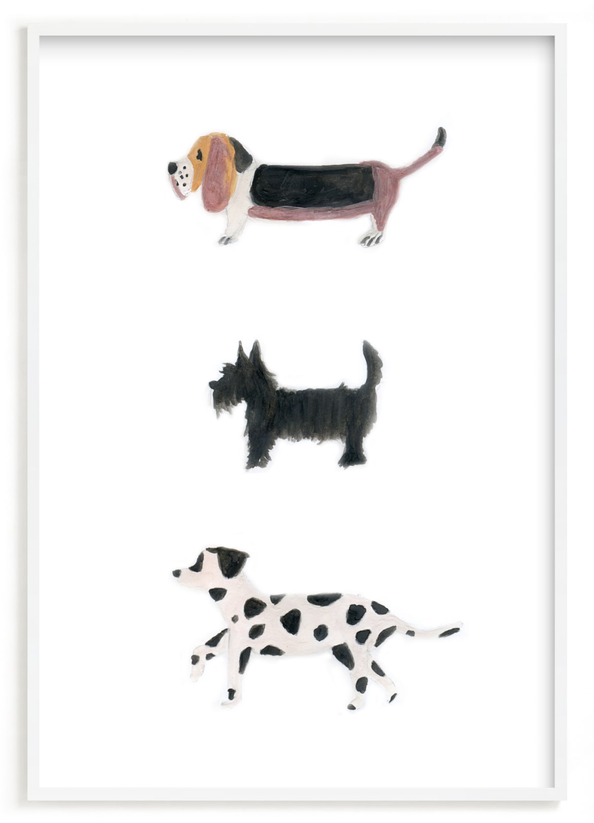 "it's a dog's world" - Limited Edition Art Print by Sheila Sunaryo in beautiful frame options and a variety of sizes.