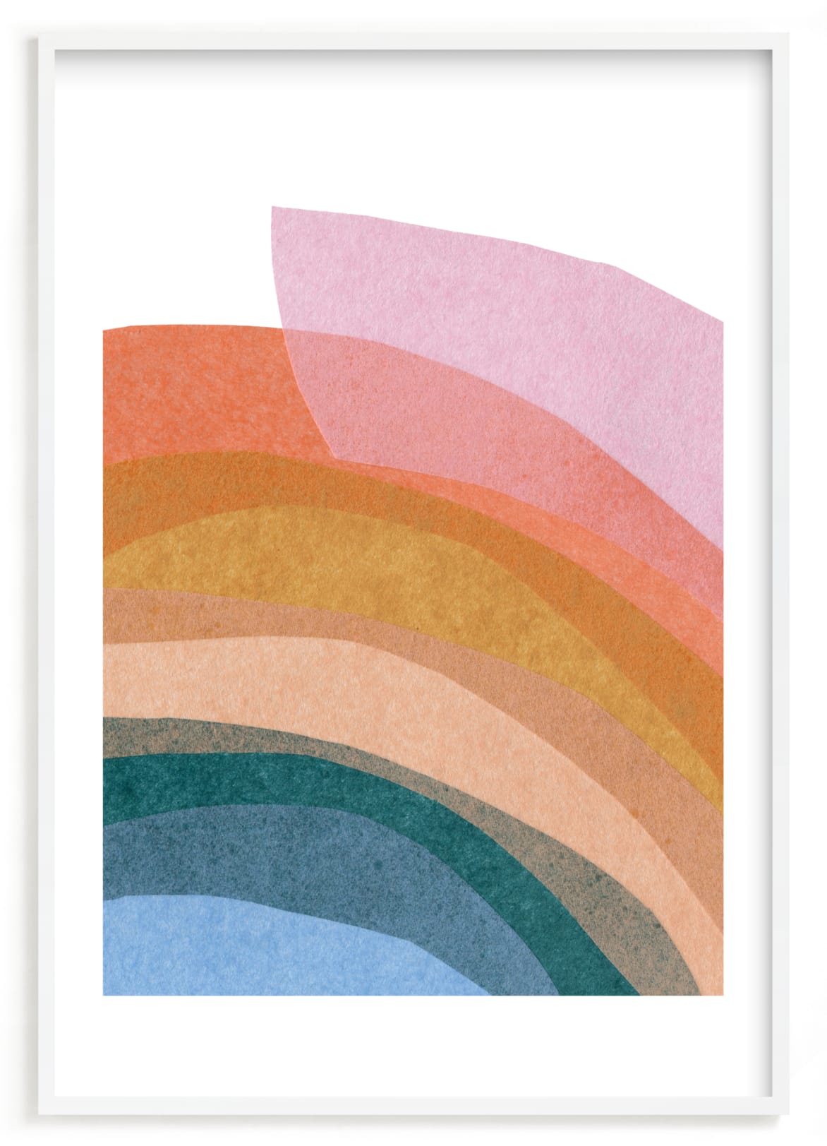 "paper rainbow" by Carrie Moradi in beautiful frame options and a variety of sizes.