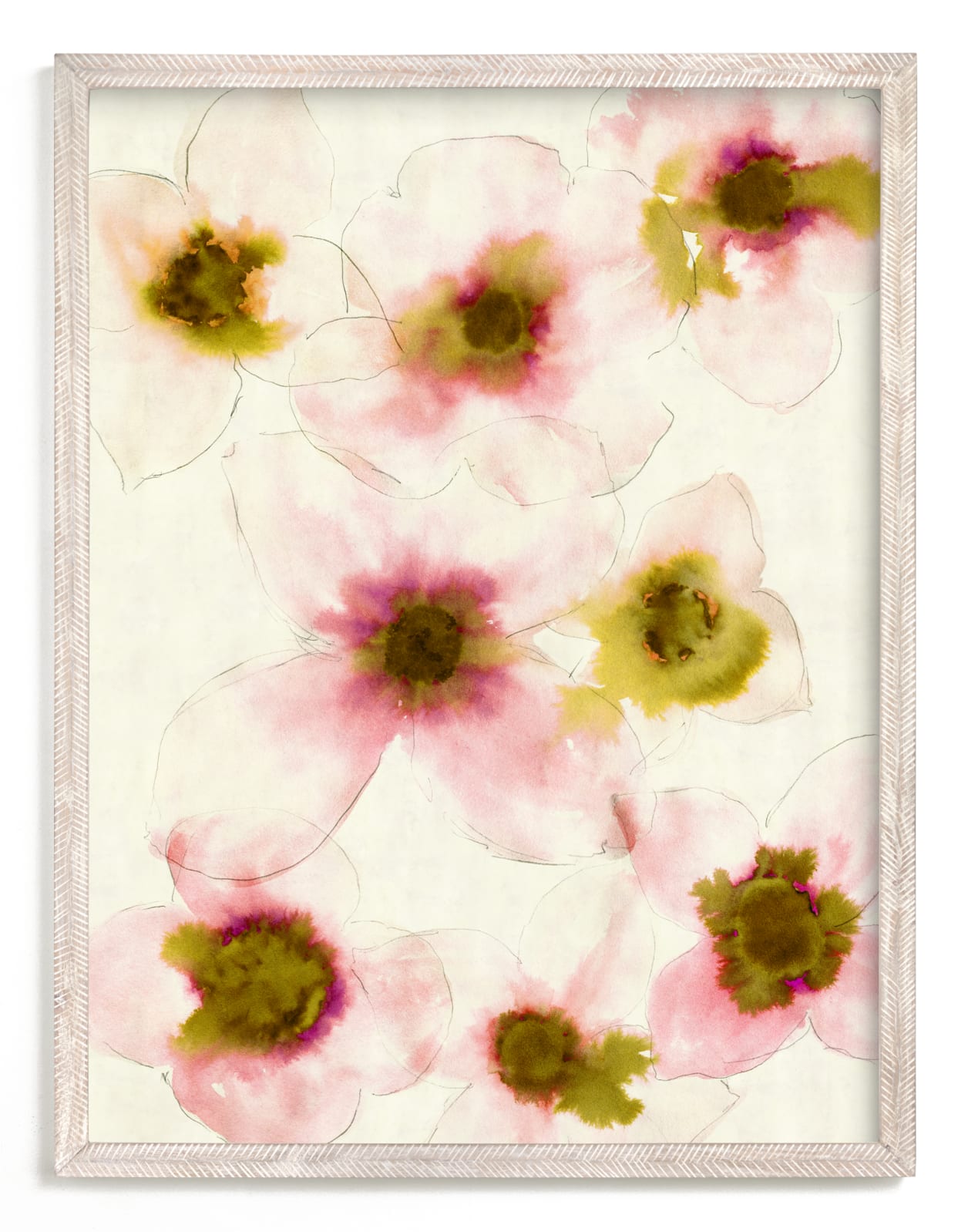 "Diaphanous Petals" by Kara Kosaka in beautiful frame options and a variety of sizes.