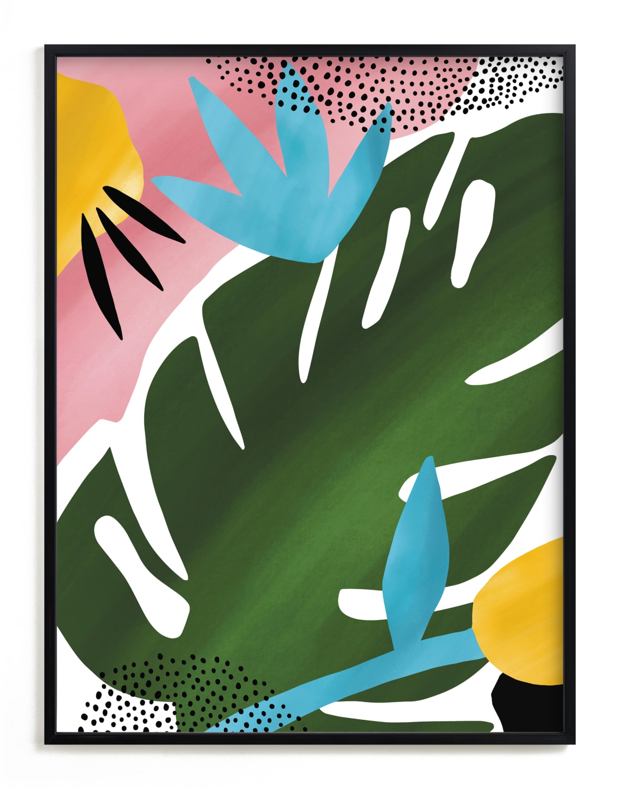 "Tropical Palm" - Grownup Open Edition Non-custom Art Print by Jessica Corliss in beautiful frame options and a variety of sizes.