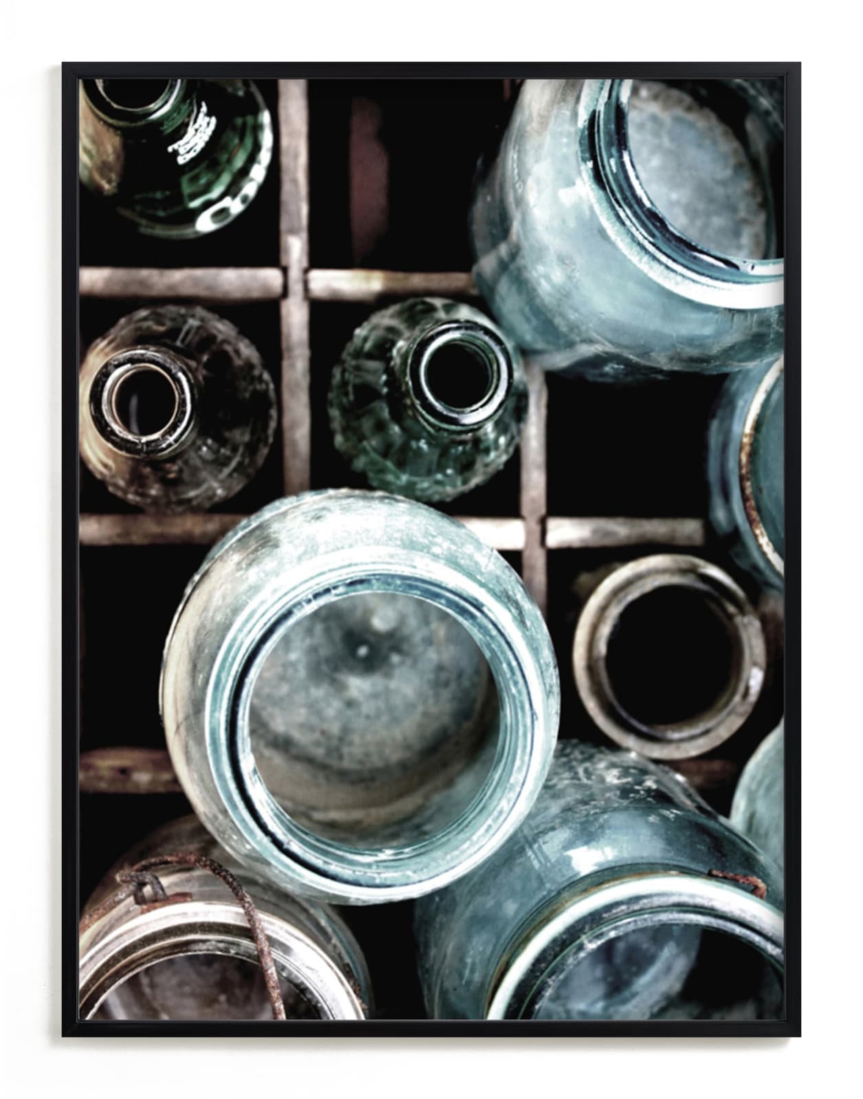 "Bottles II" - Art Print by Debra Pruskowski in beautiful frame options and a variety of sizes.