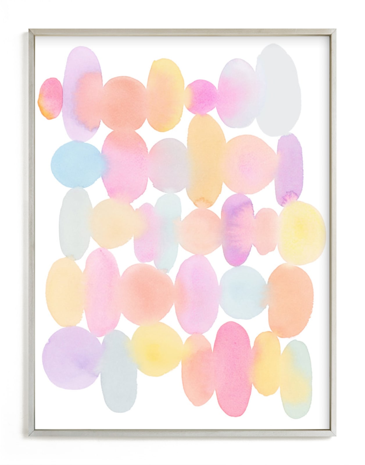 "Pastel Pebbles" - Art Print by sue prue in beautiful frame options and a variety of sizes.