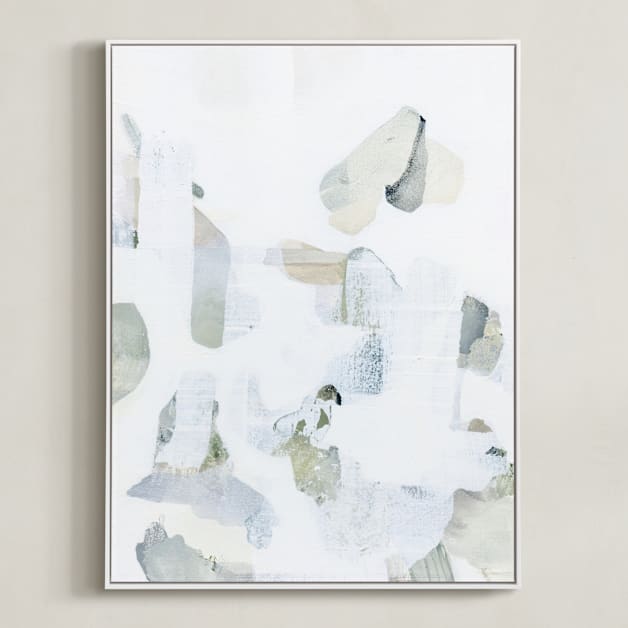 "Fragment" - Art Print in Moss by Ashleigh Ninos - Framed Canvas