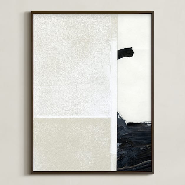 "Construct 9 " - Art Print in Neutrals by Ashleigh Ninos - Framed