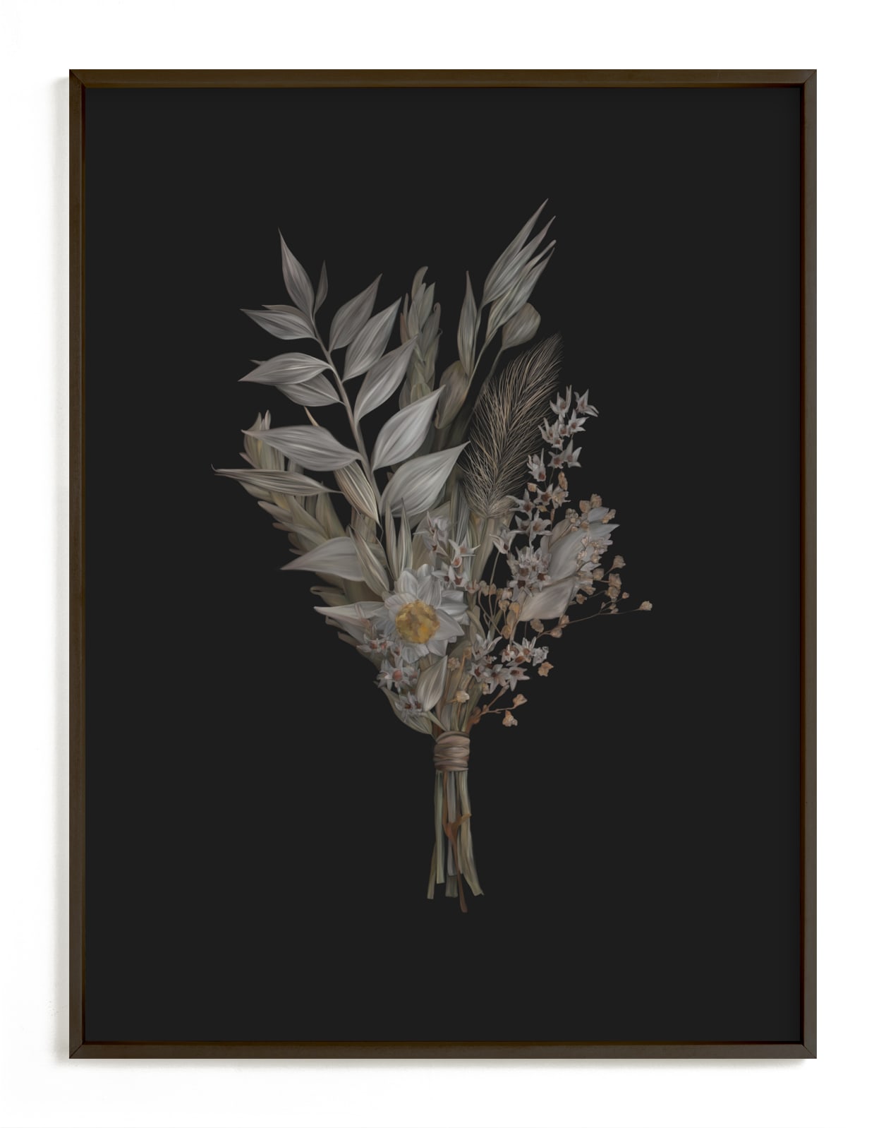 "Painted Flowers I" by Leanne Friedberg in beautiful frame options and a variety of sizes.