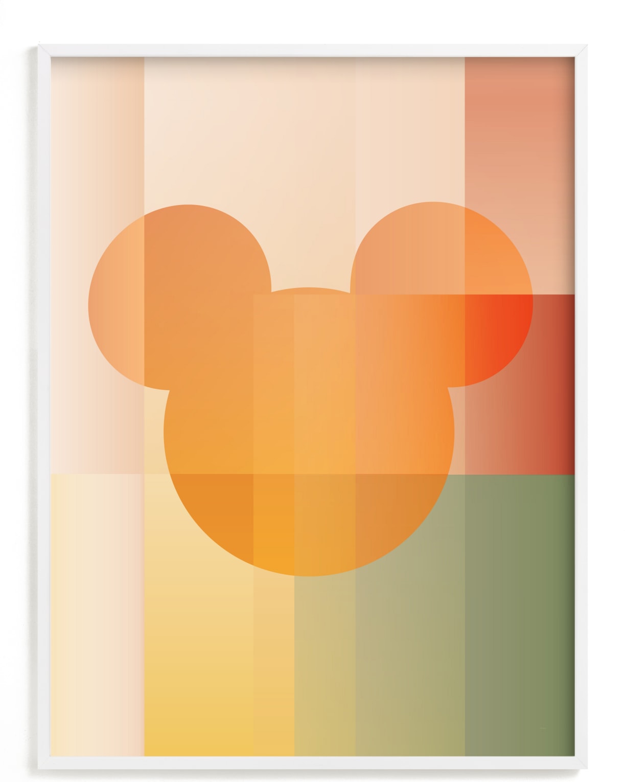 This is a colorful disney art by Baumbirdy called Disney's Mickey Gradient Silhouette.