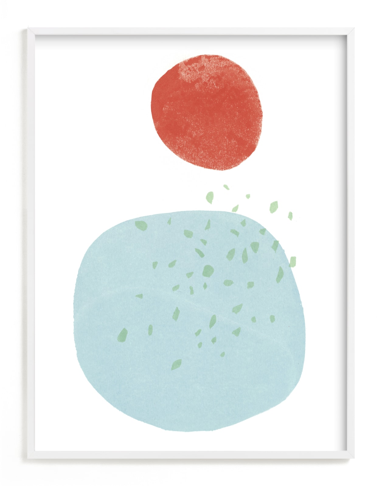 "Moonlight Rain" - Art Print in Moonlight Rain by Hi Uan Kang Haaga - Framed