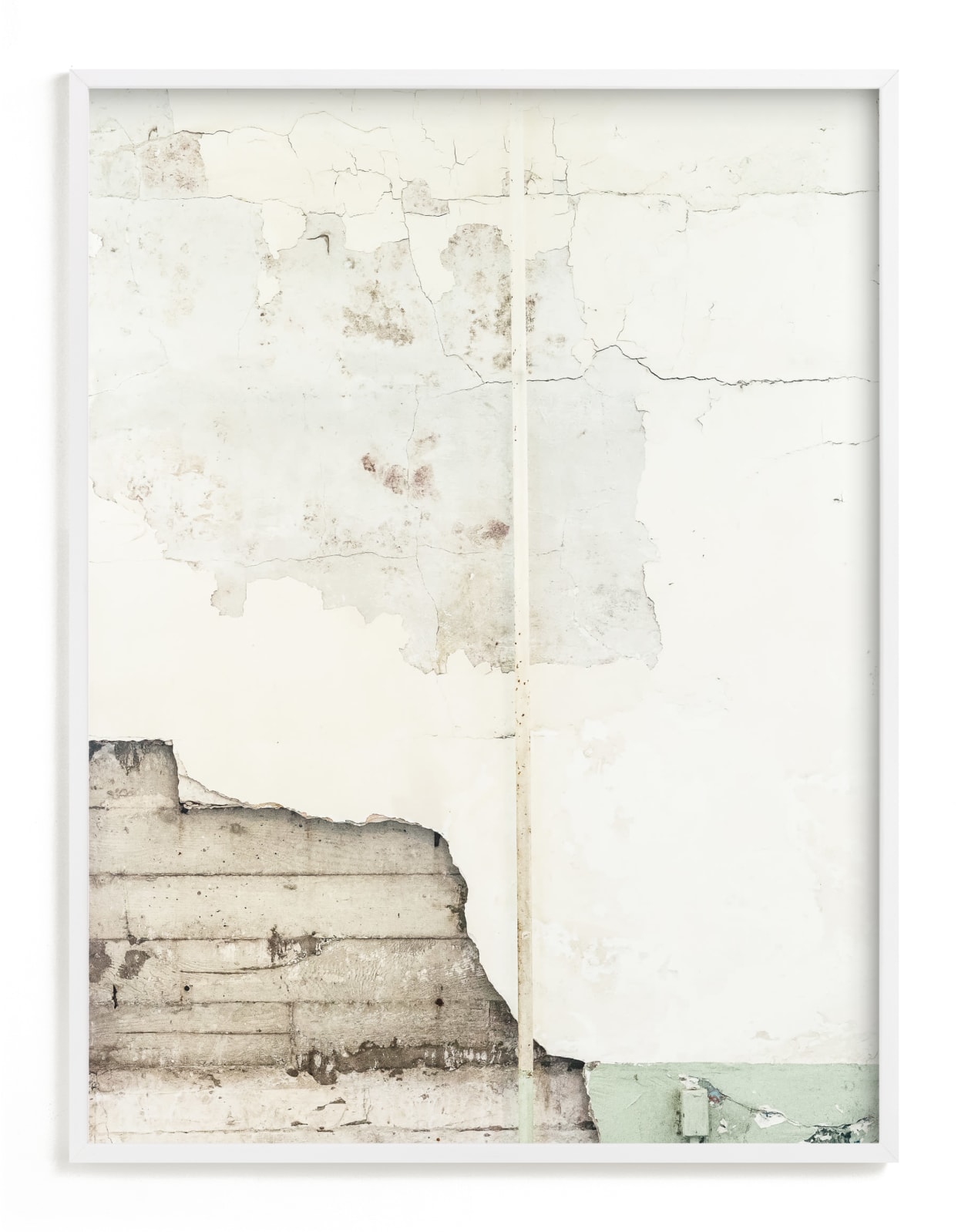 "baisse blanc" - Art Print in Color by Kamala Nahas - Framed