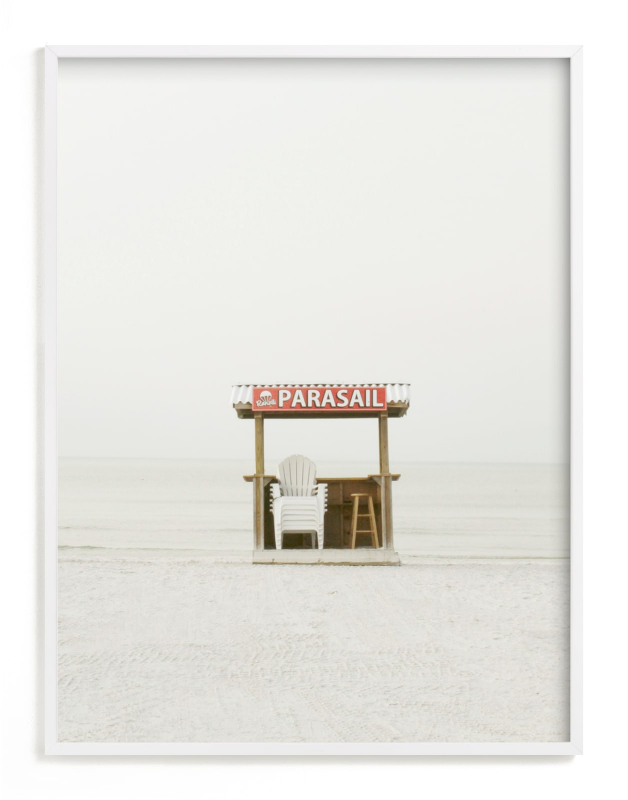 "The Beach" - Limited Edition Art Print by Baumbirdy in beautiful frame options and a variety of sizes.