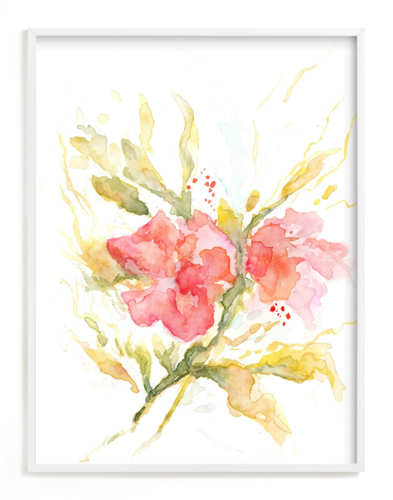 "Softly" - Art Print by Mya Bessette in beautiful frame options and a variety of sizes.