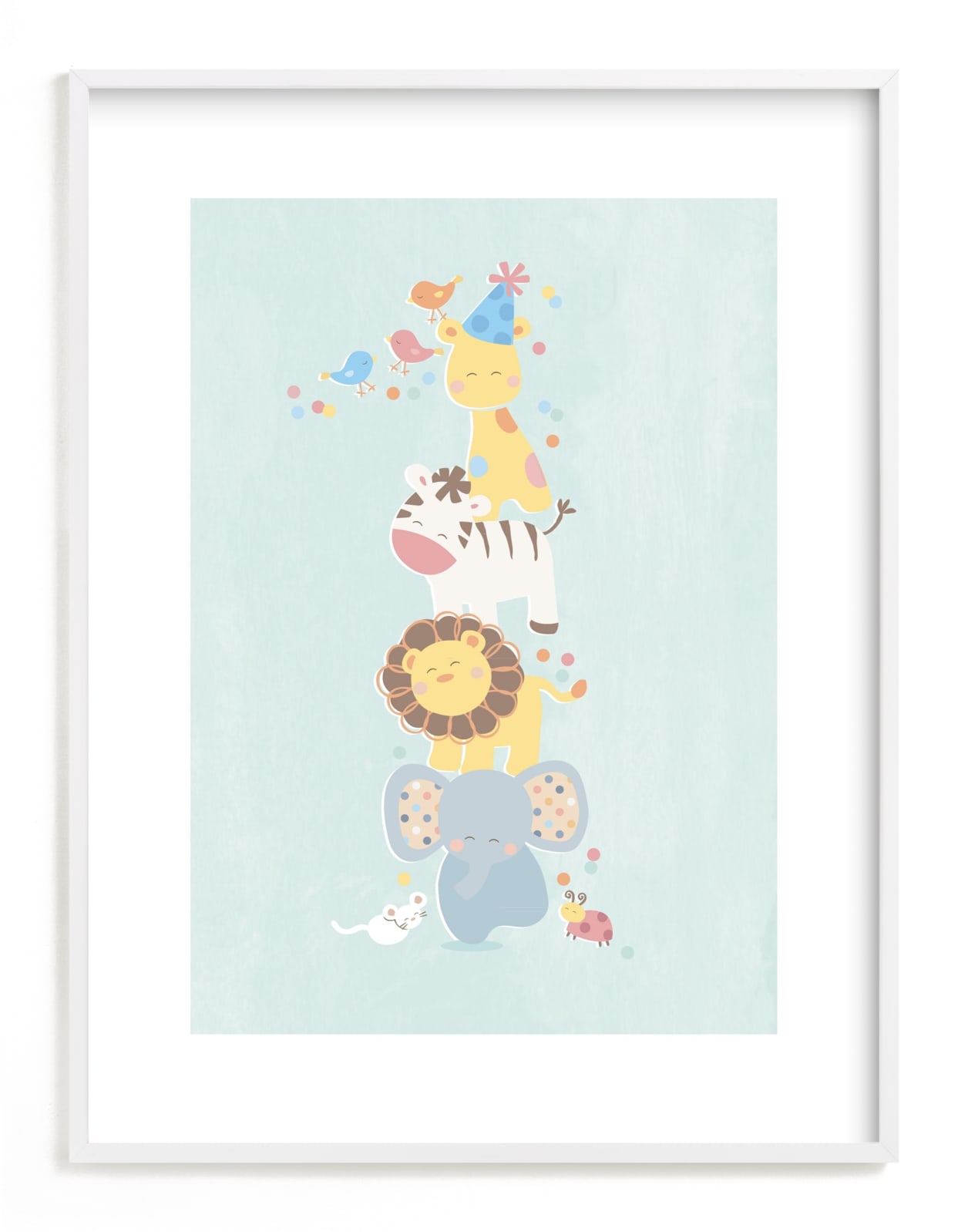 "Animal Totem" - Art Print by peetie design in beautiful frame options and a variety of sizes.