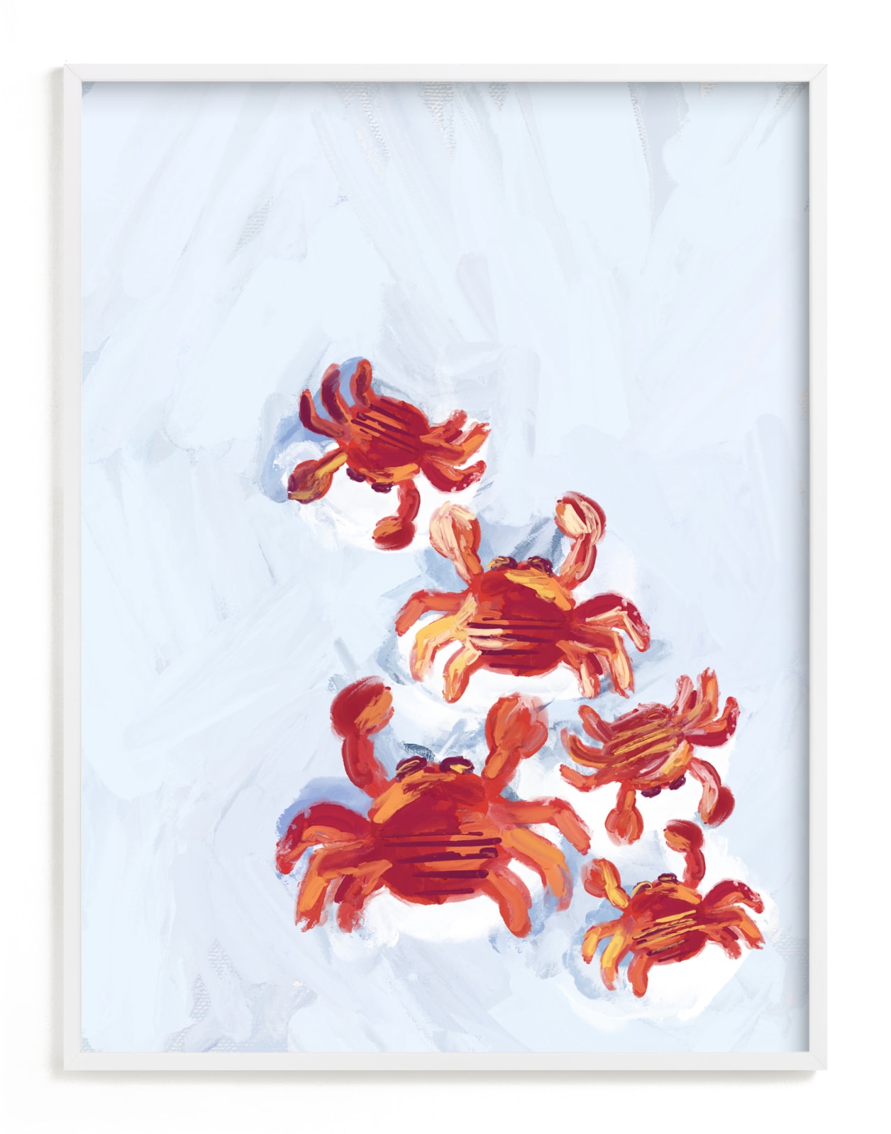"Crab Life" by Britt Mills in beautiful frame options and a variety of sizes.