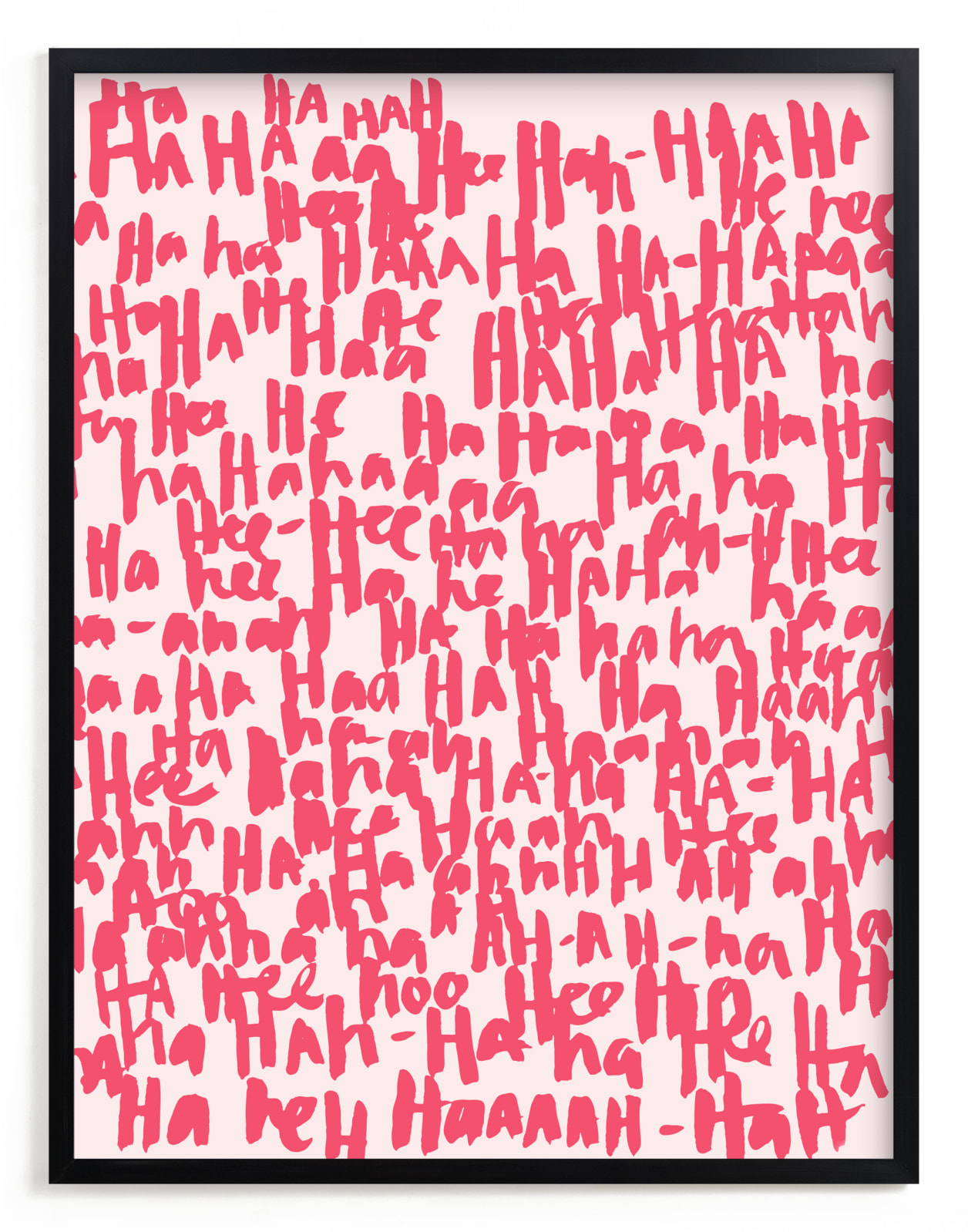 "HA-HA-HA-HA" - Limited Edition Art Print by Kate Roebuck in beautiful frame options and a variety of sizes.