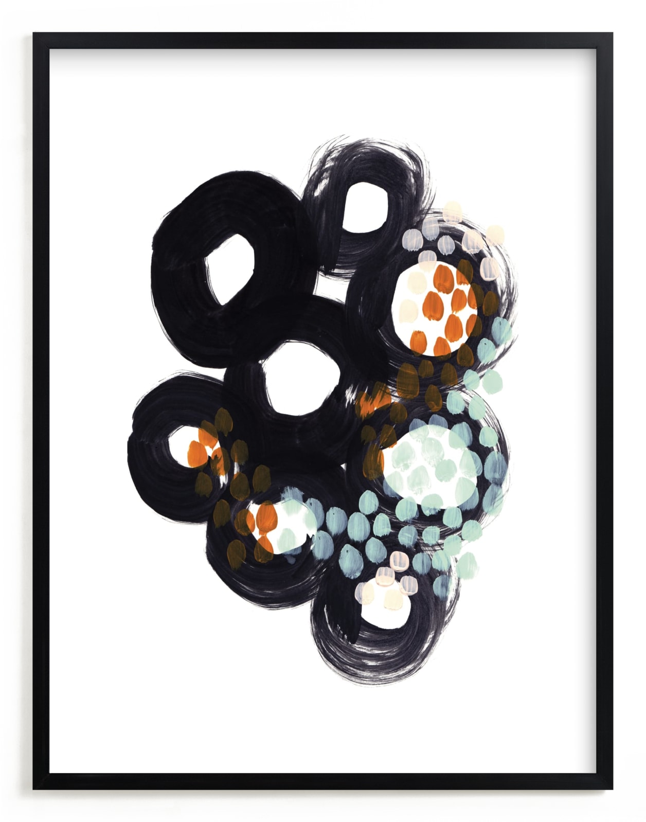 "Circles and Dots" - Limited Edition Art Print by Alethea and Ruth in beautiful frame options and a variety of sizes.