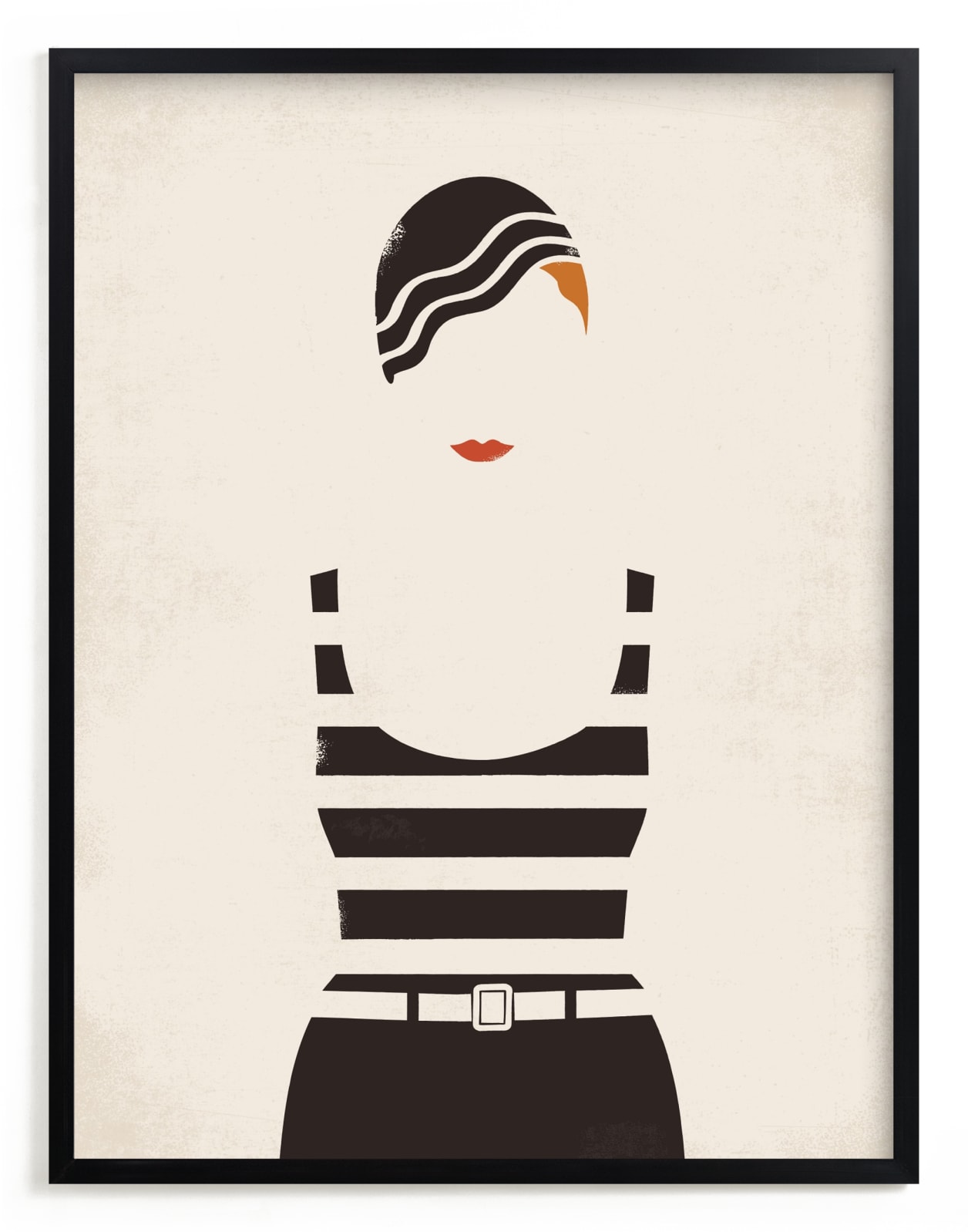"Striped Suit" - Limited Edition Art Print by Faith Harlow in beautiful frame options and a variety of sizes.