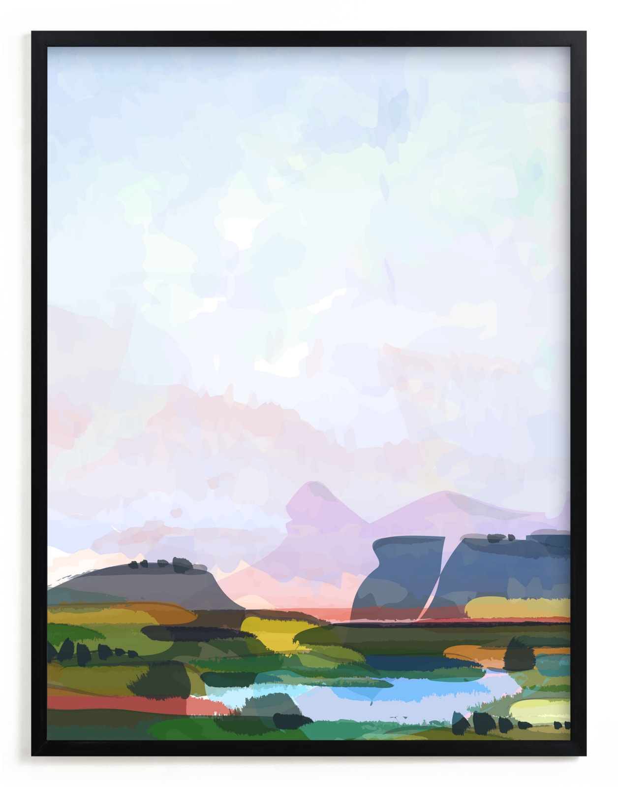 "Pink Summer Haze" - Open Edition Fine Art Print by Sara Shashani in beautiful frame options and a variety of sizes.