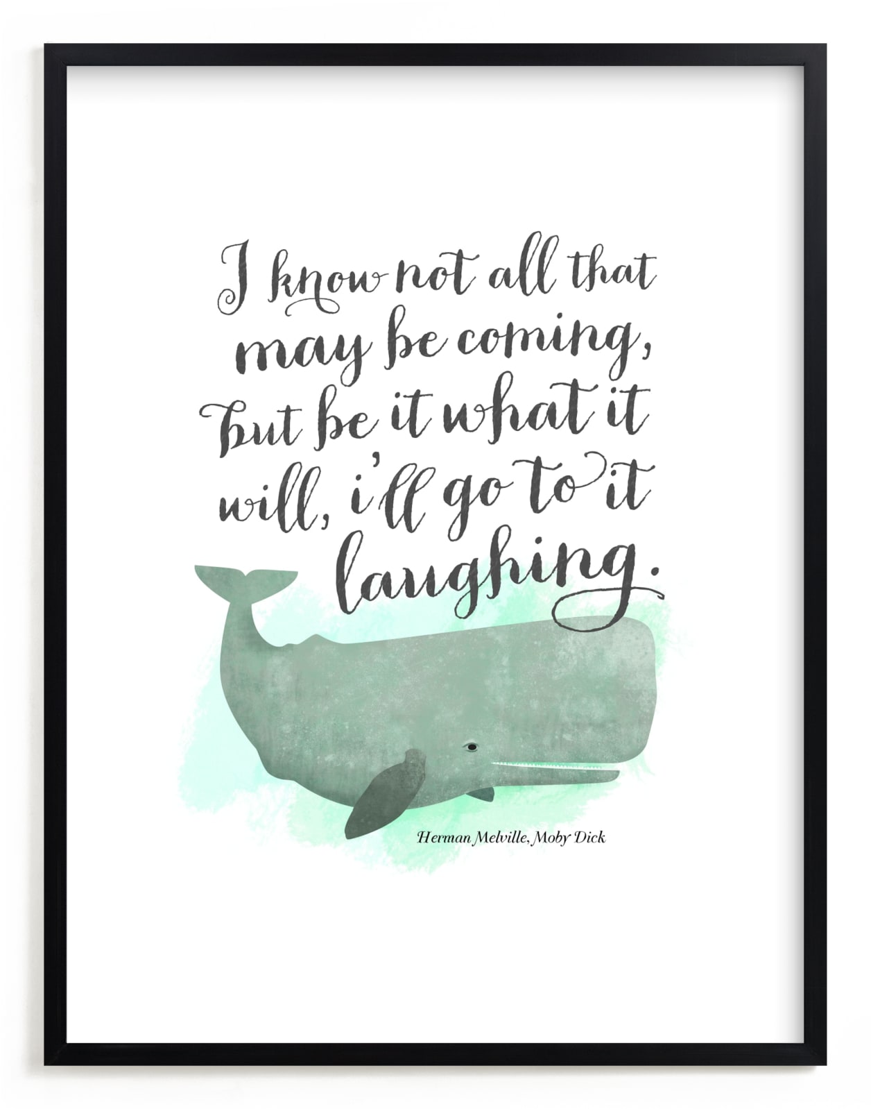 "Go to it Laughing" - Limited Edition Art Print by Ann Gardner in beautiful frame options and a variety of sizes.
