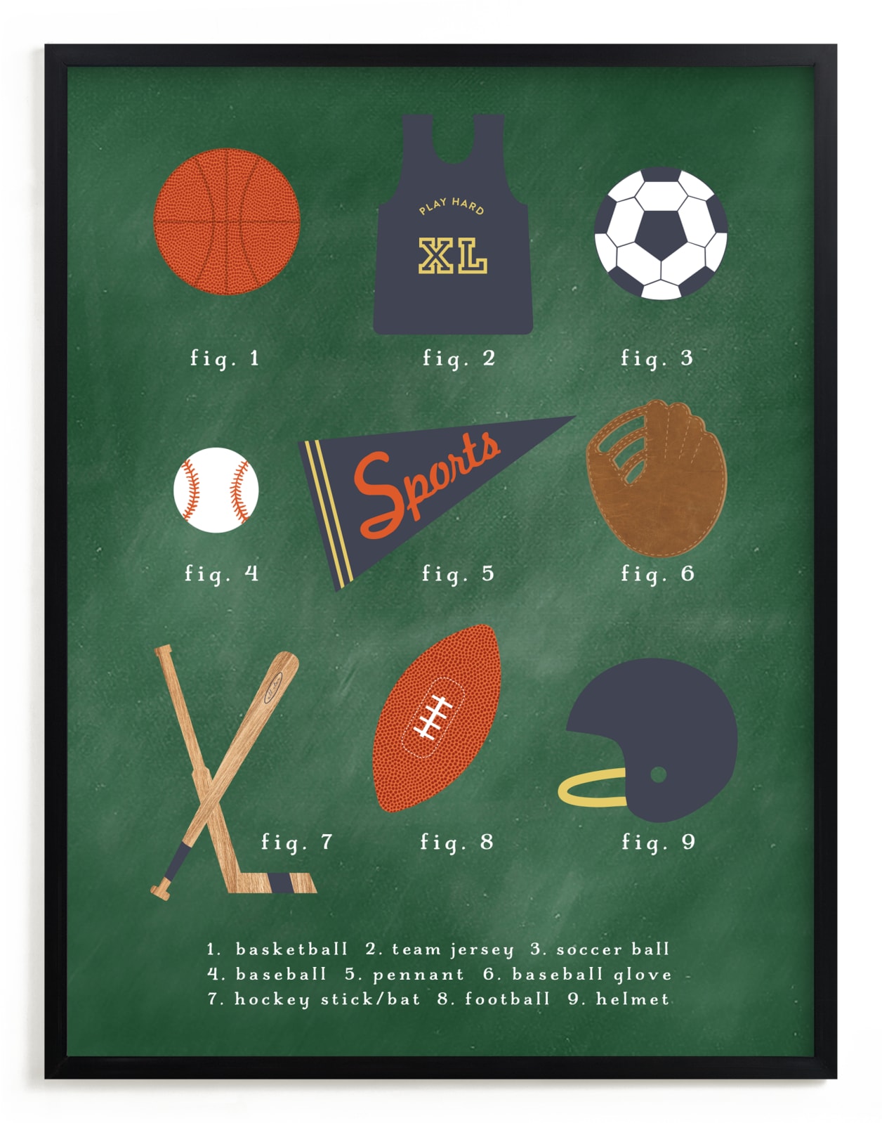 "SPORTS PRIMER" by Susan Brown in beautiful frame options and a variety of sizes.