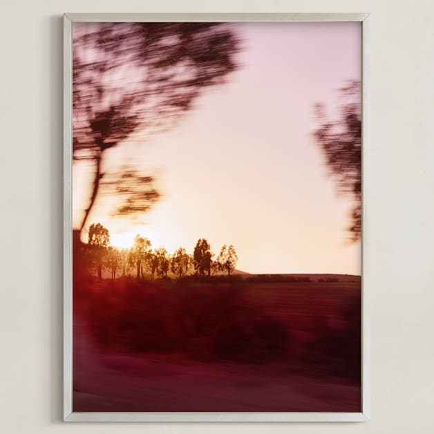 "Moroccan Sunset Trees" - Limited Edition Art Print by Sara Press in beautiful frame options and a variety of sizes.