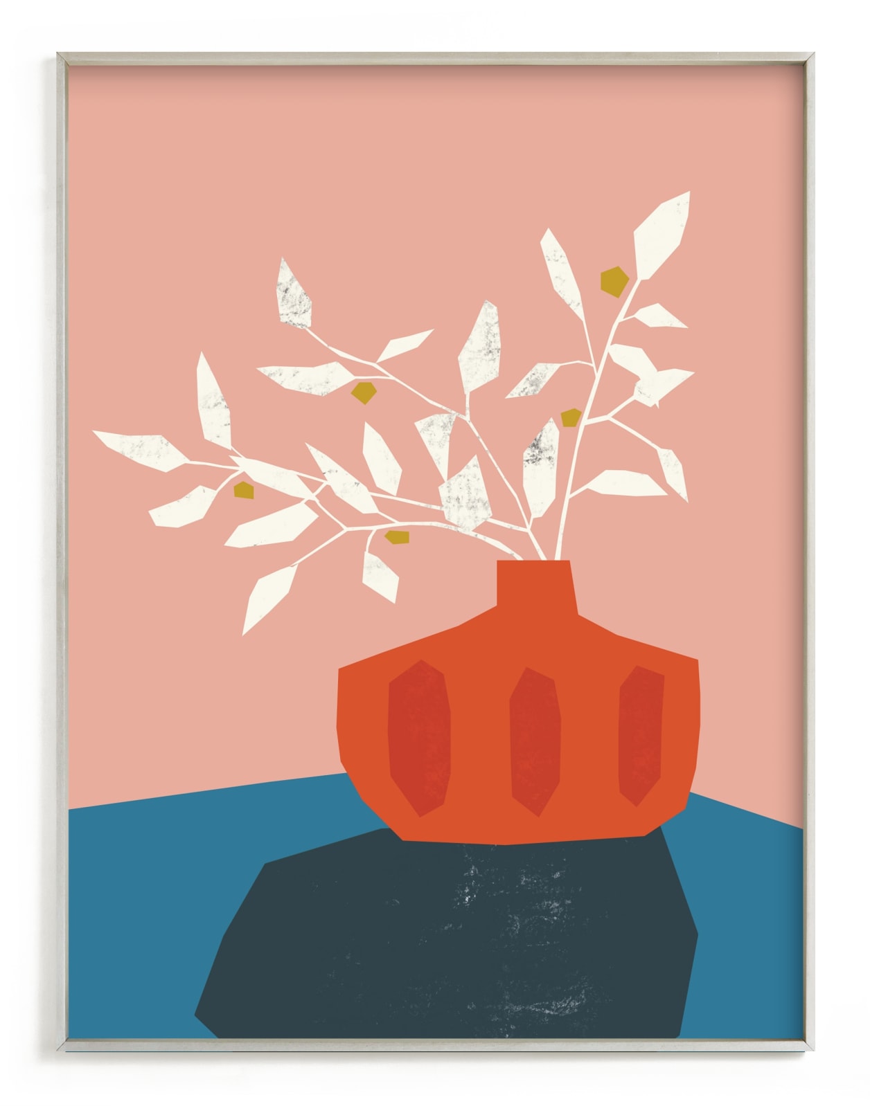 "Mid Century Vase" - Limited Edition Art Print by Morgan Kendall in beautiful frame options and a variety of sizes.