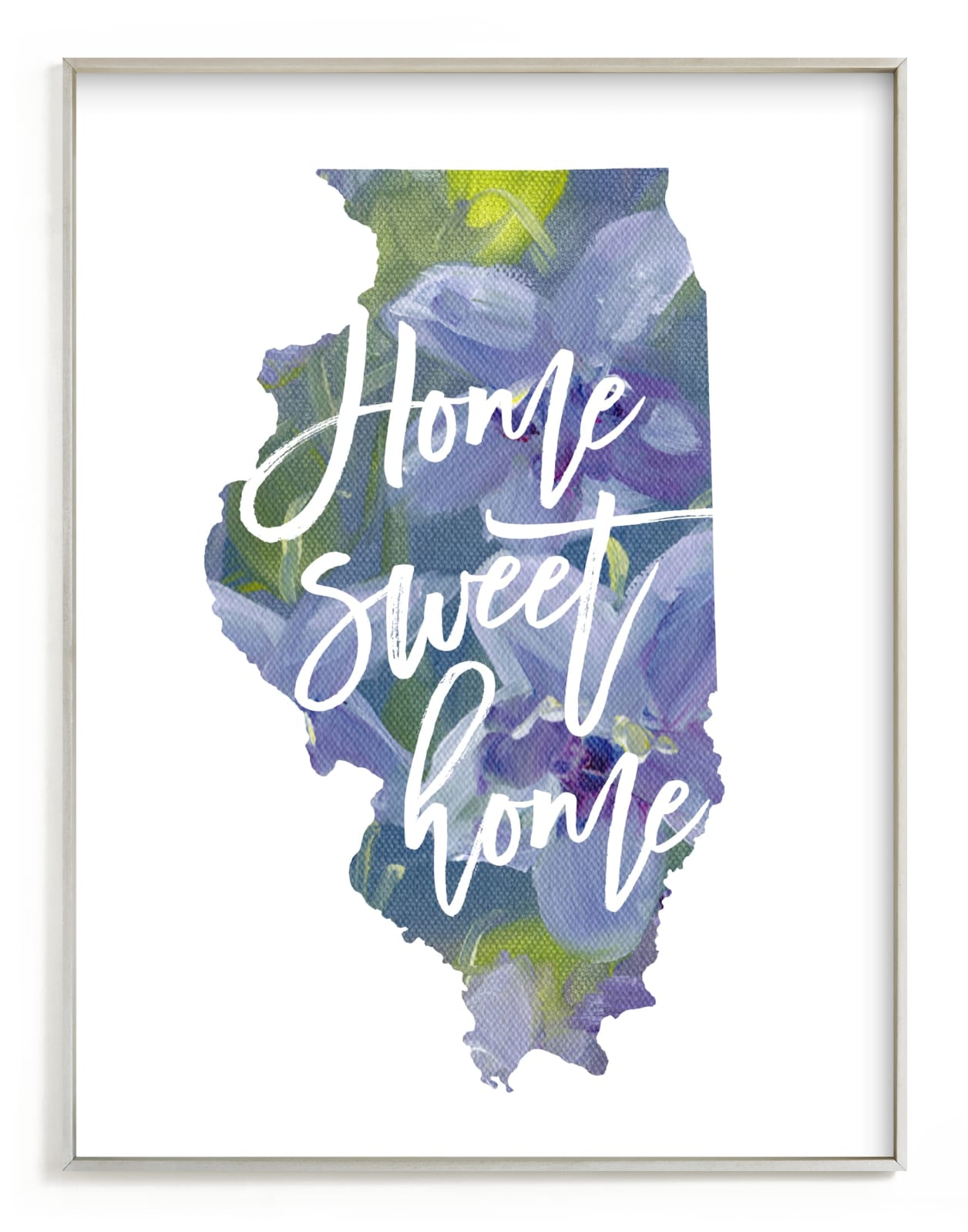 "Illinois (Violet)" - Art Print by Holly Whitcomb in beautiful frame options and a variety of sizes.