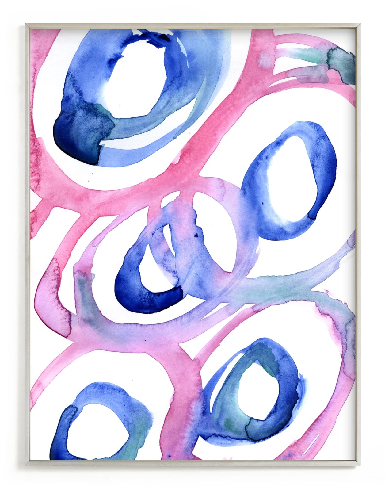 "Water Rings" - Art Print by Mary Gaspar in beautiful frame options and a variety of sizes.