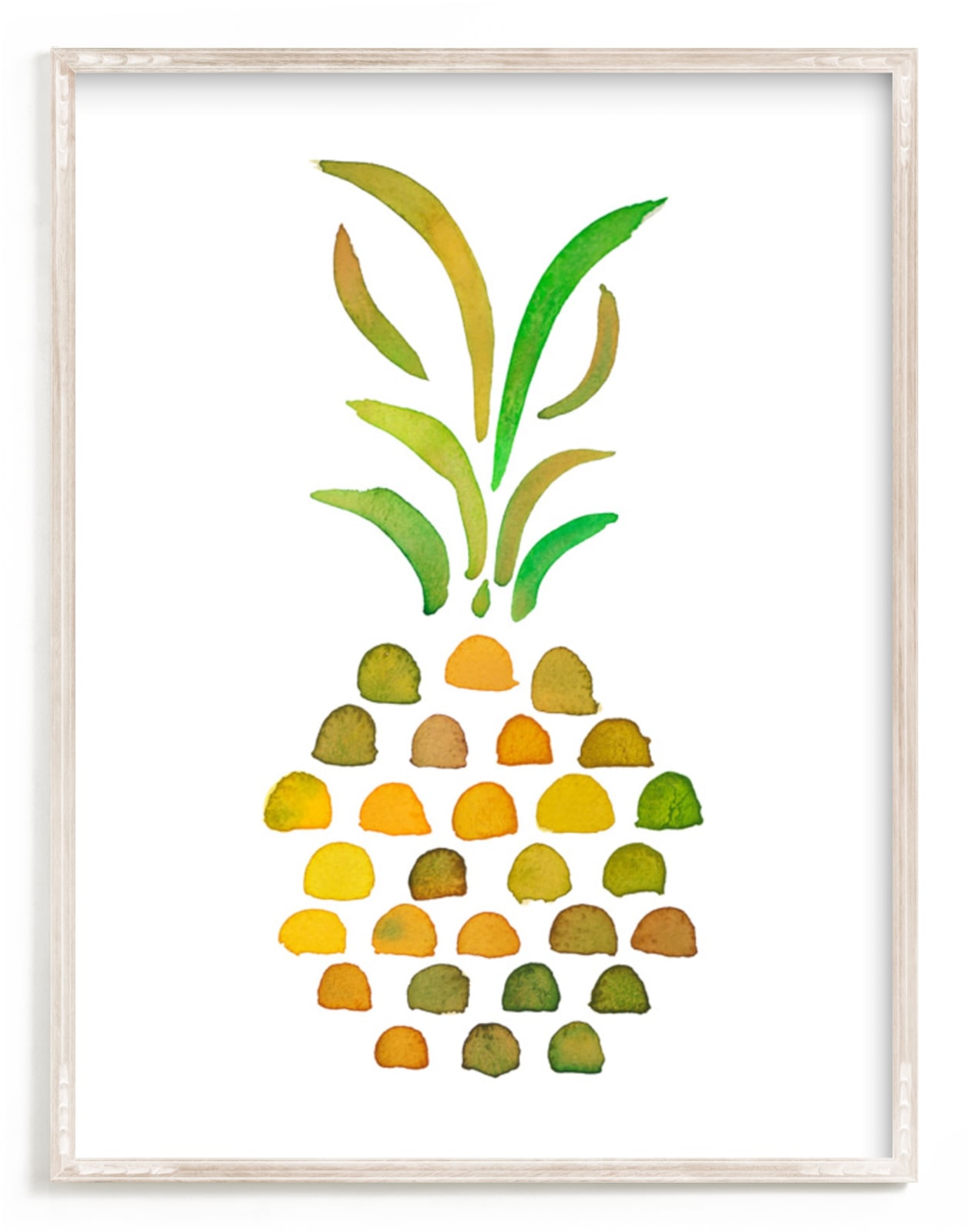"Pineapple Tropicana" - Art Print by Catherine Culvenor in beautiful frame options and a variety of sizes.