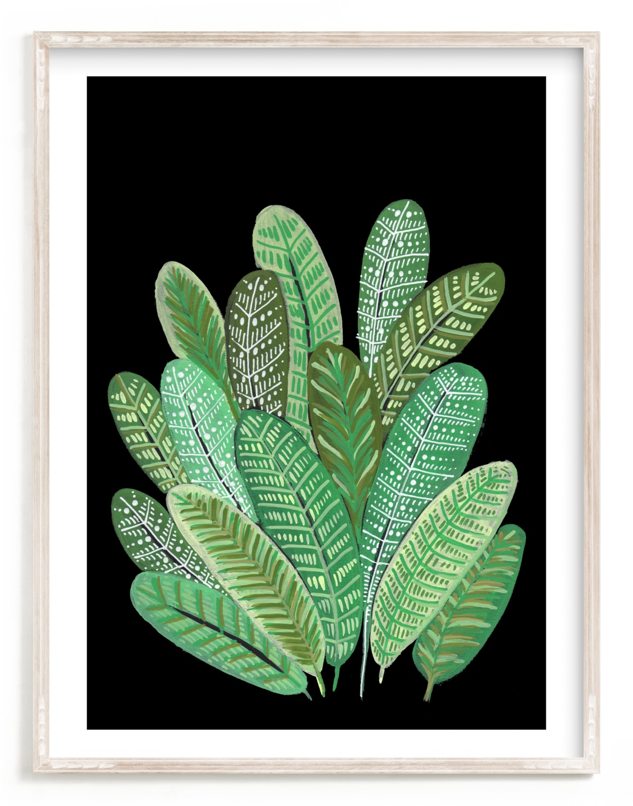 "Banana Leaf Bouquet II" - Art Print by Madeline Trait in beautiful frame options and a variety of sizes.
