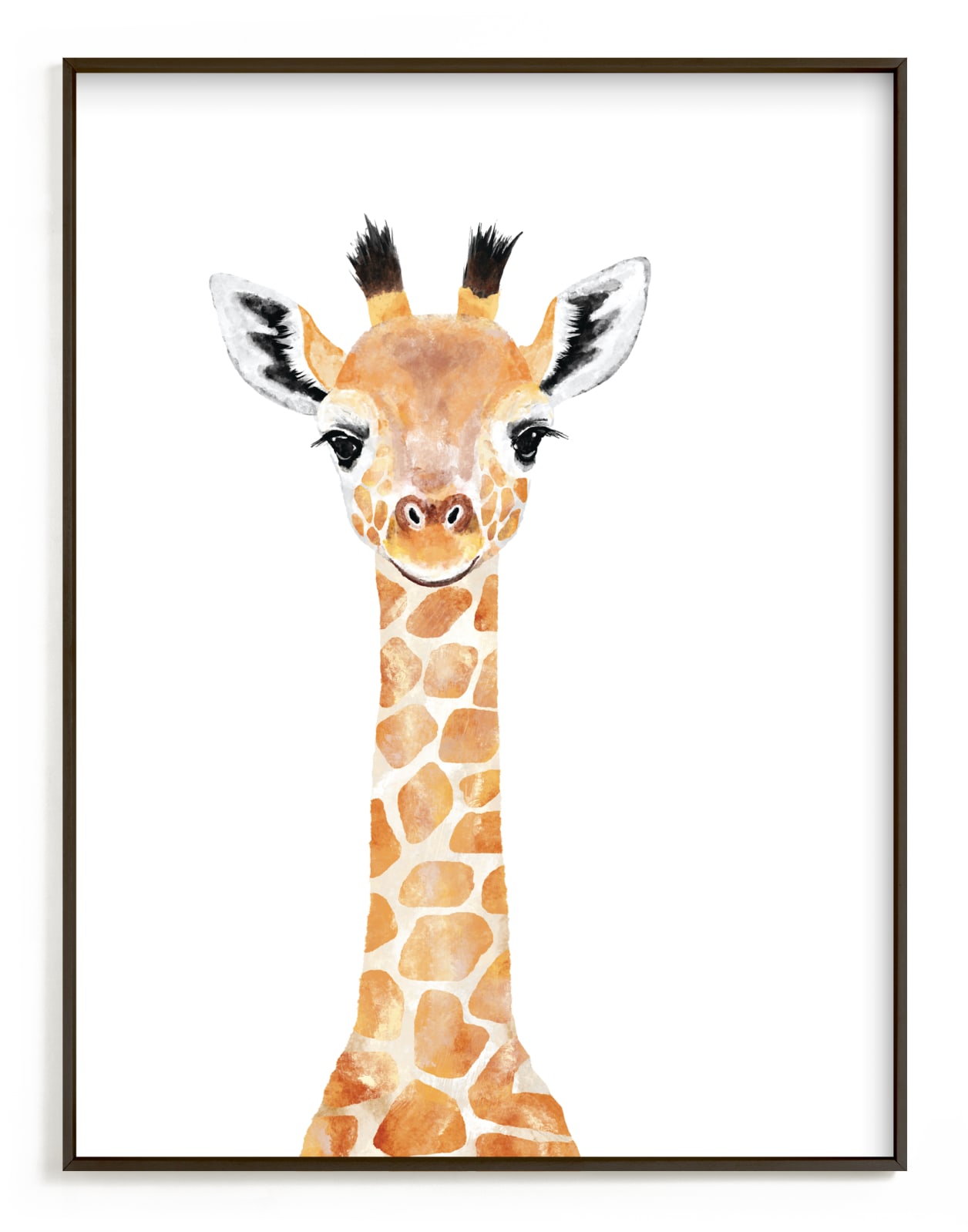 "Baby Giraffe 2" by Cass Loh in beautiful frame options and a variety of sizes.