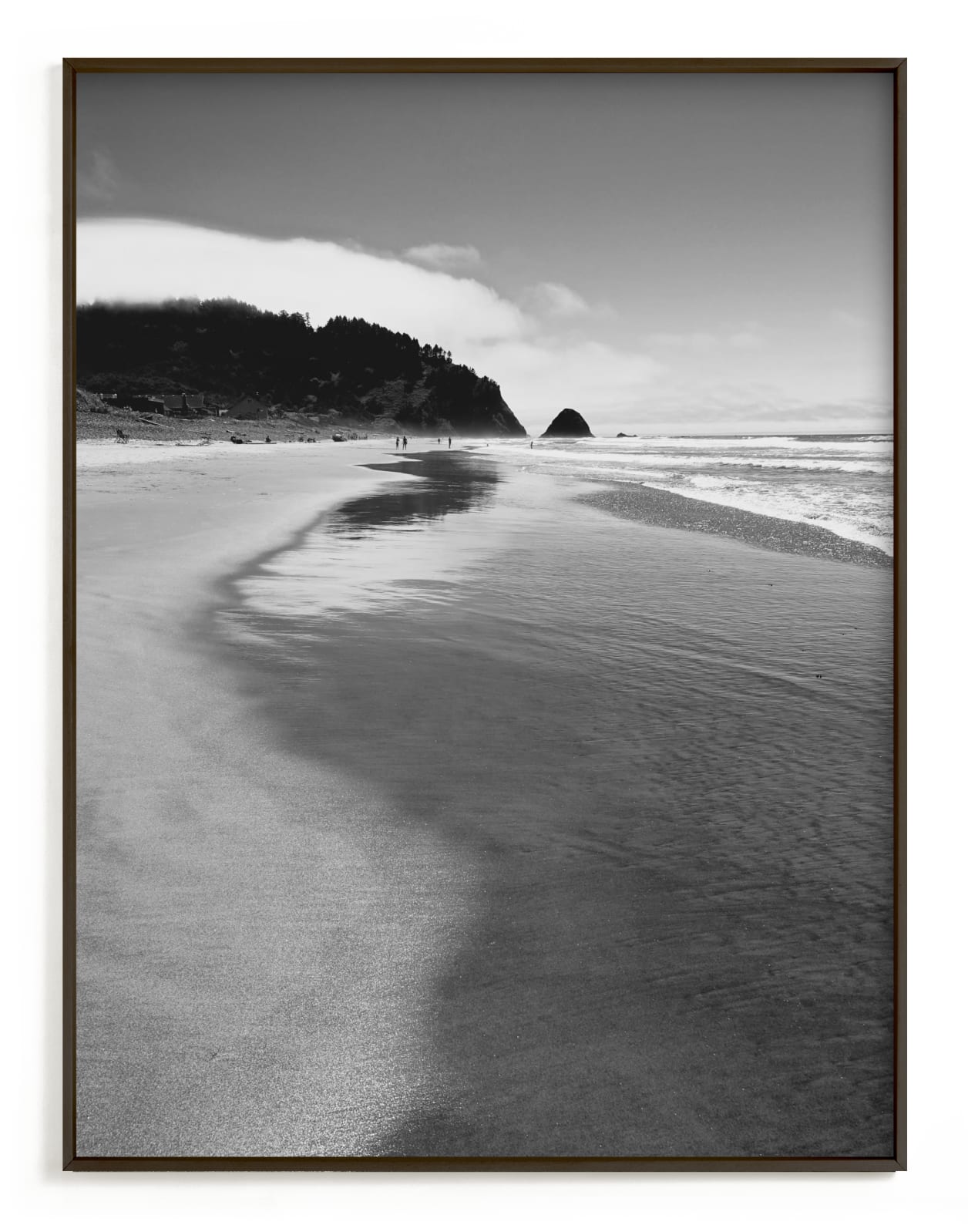 "Solitude at the beach" - Art Print by Jan Kessel in beautiful frame options and a variety of sizes.