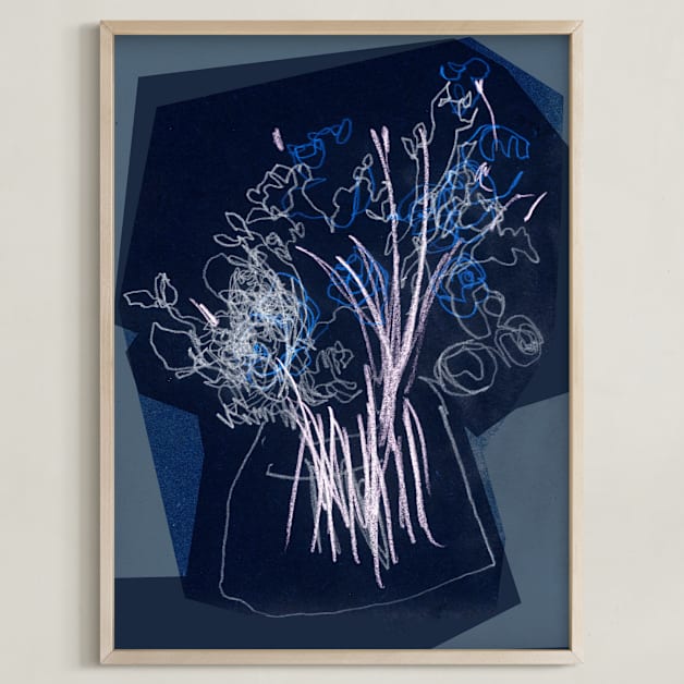 "An attempt on gestural drawing" - Limited Edition Art Print by Bethania Lima in beautiful frame options and a variety of sizes.