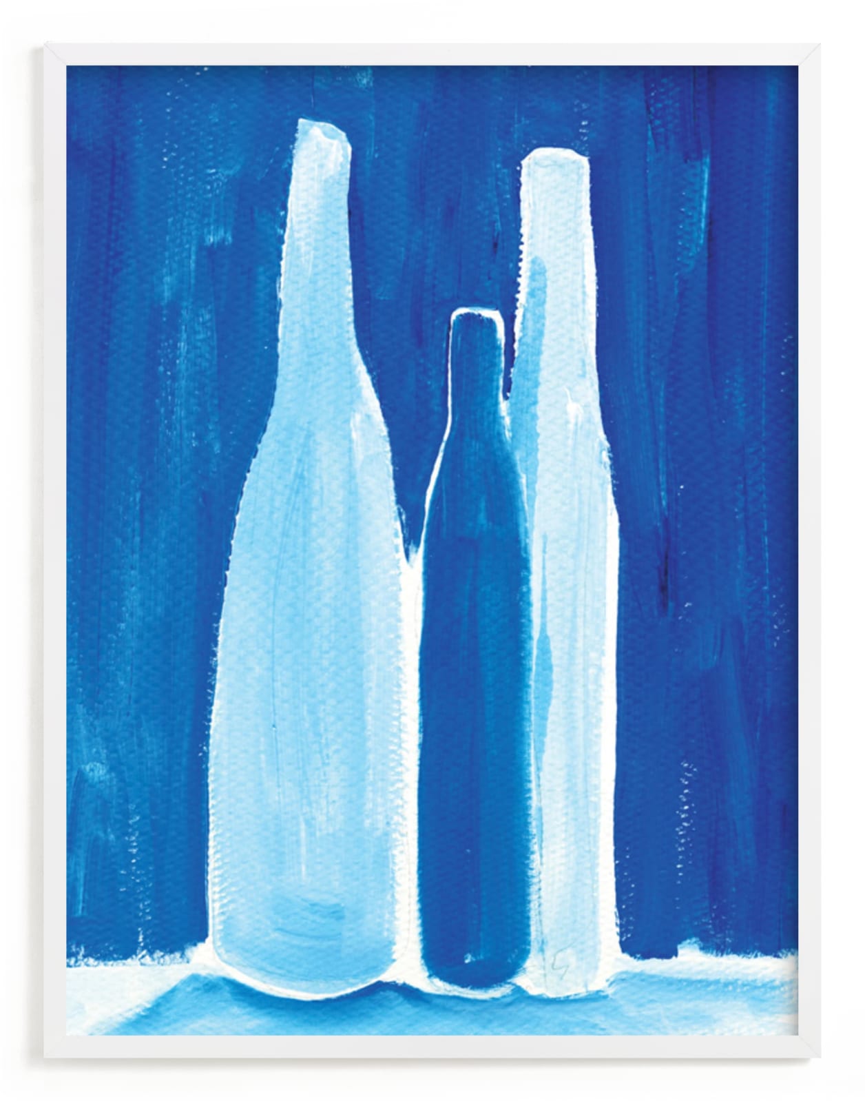 "3 bottles" - Limited Edition Art Print by Robin Ott in beautiful frame options and a variety of sizes.