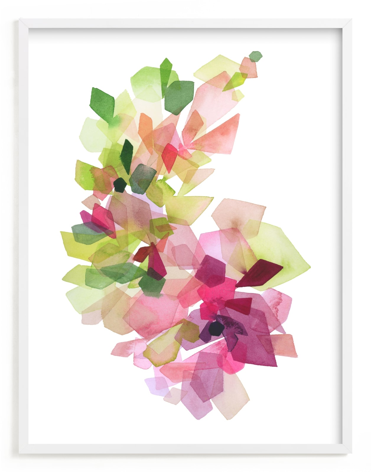 "Burgundy Gems" - Limited Edition Art Print by Yao Cheng Design in beautiful frame options and a variety of sizes.